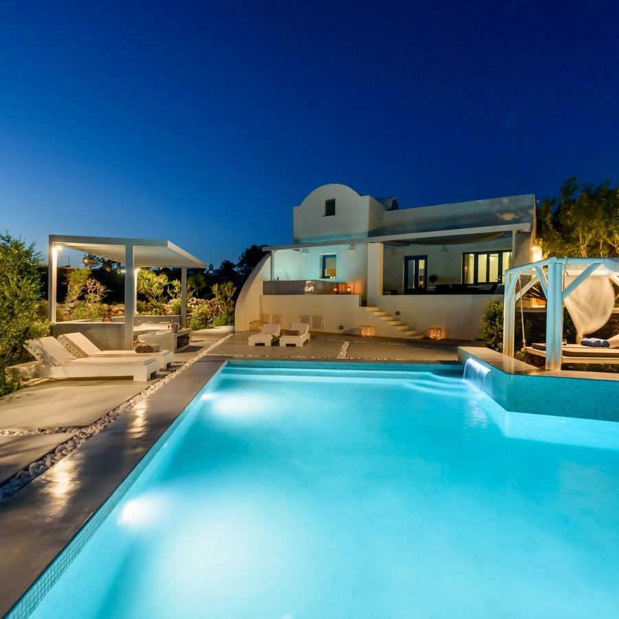 Ambeli Luxury Villa Megalochori  Buitenkant foto